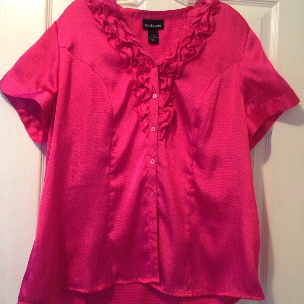 Layne Bryant Hot Pink  blouse