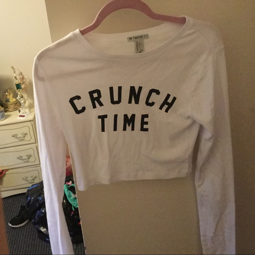 Forever 21 Long sleeve crop top