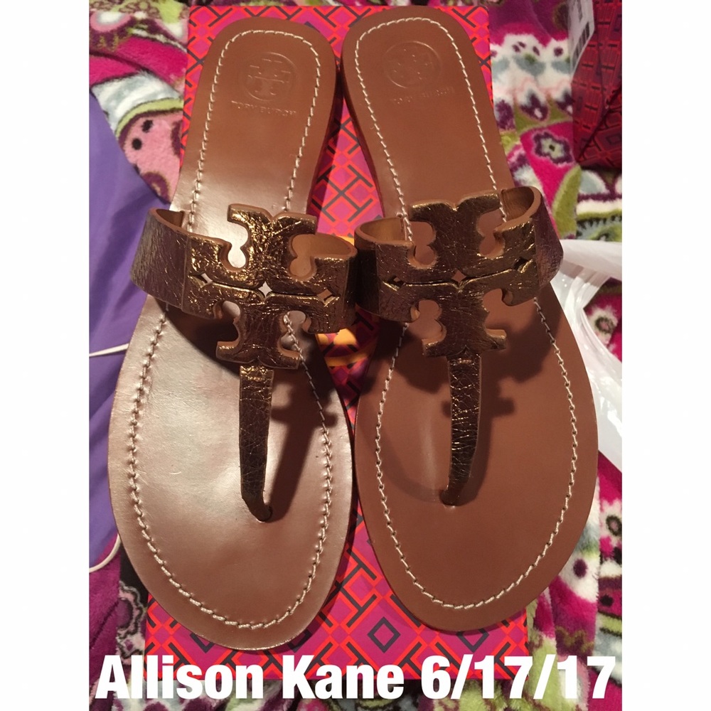 Brand new Tory Burch Moore Sandals Bronze size 9.5