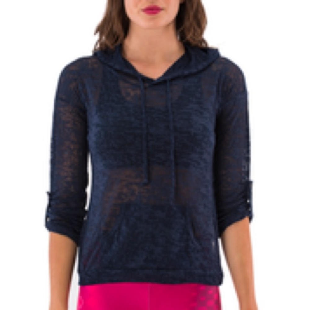 Electric Yoga "Navy Burnout" Hoodie