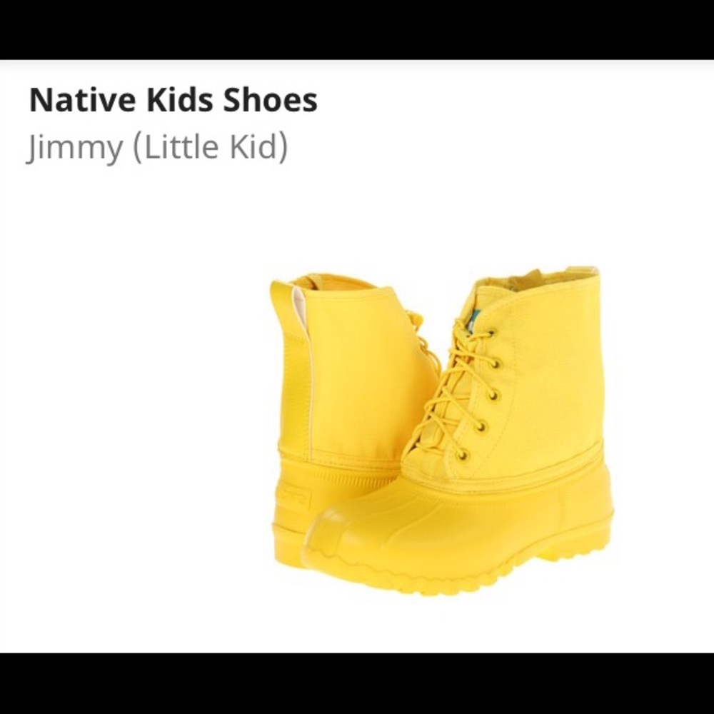 Native boots size 1:: 'jimmy' versatile, vegan