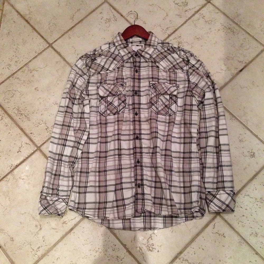 BKE slim fit stretch Men's button down shirt