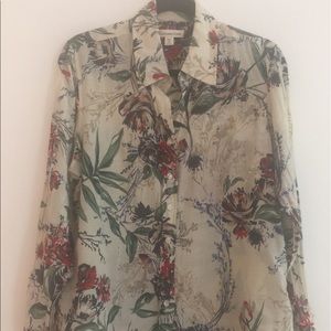 Floral Button down shirt