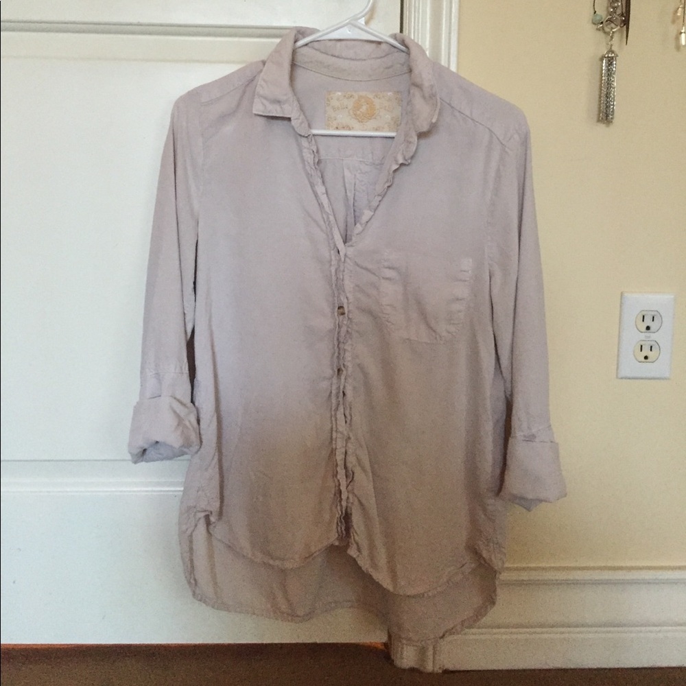 Loose 1/4 sleeve button down