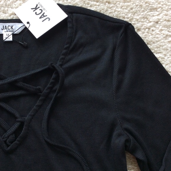 Jack by BB Dakota Aura Lace Up Bodysuit - Picture 4 of 6