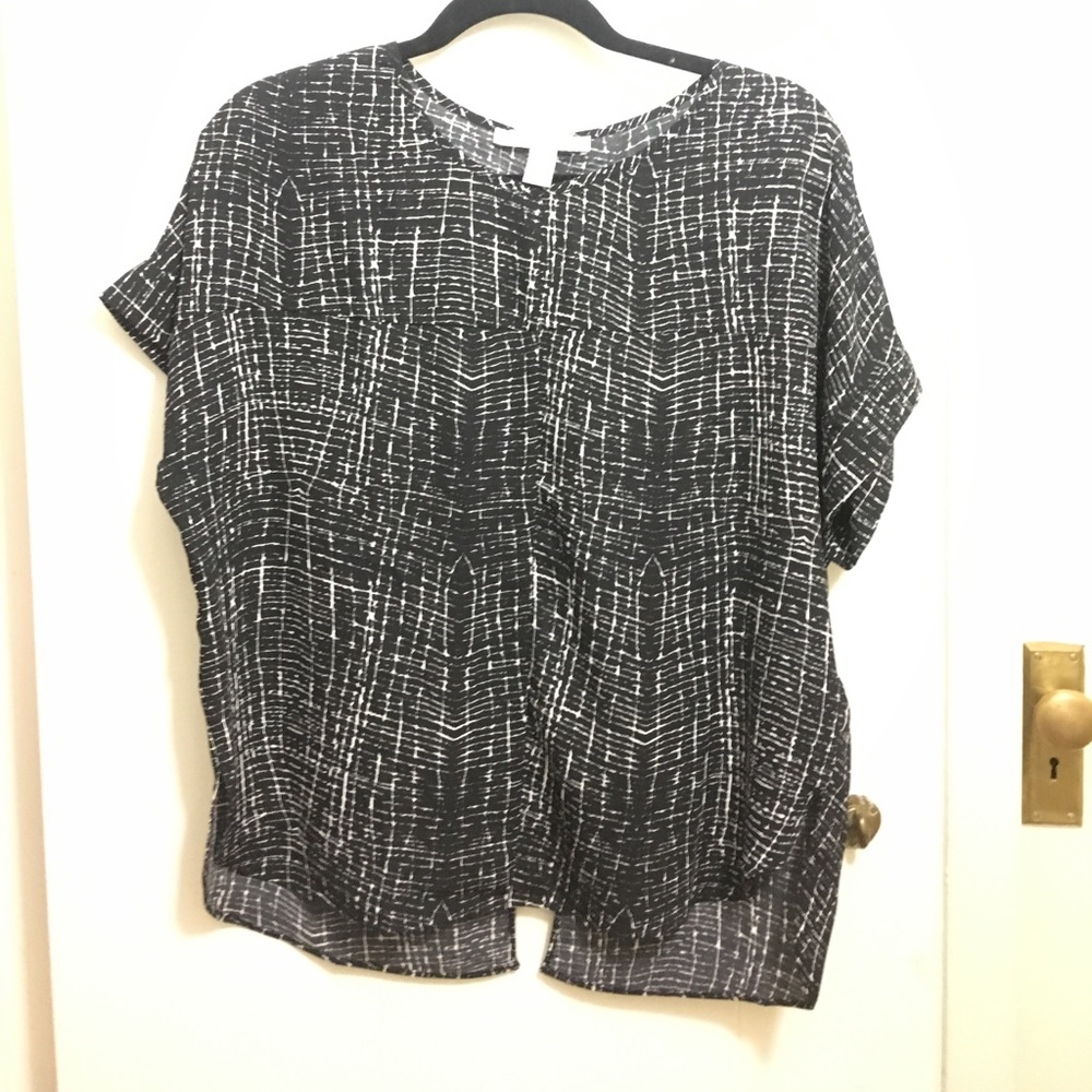 Black and white print shirt