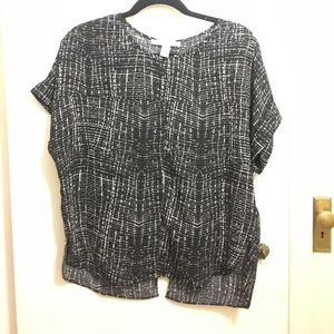 Black and white print shirt