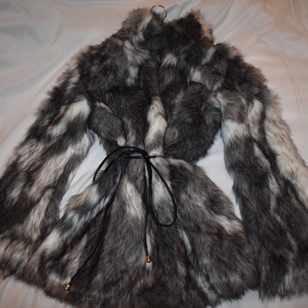 FAUX fur Multicolored Jacket