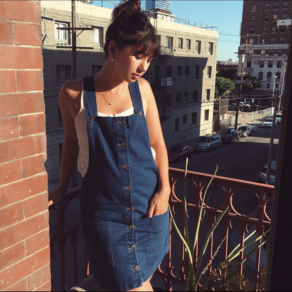 Denim Overall Dress