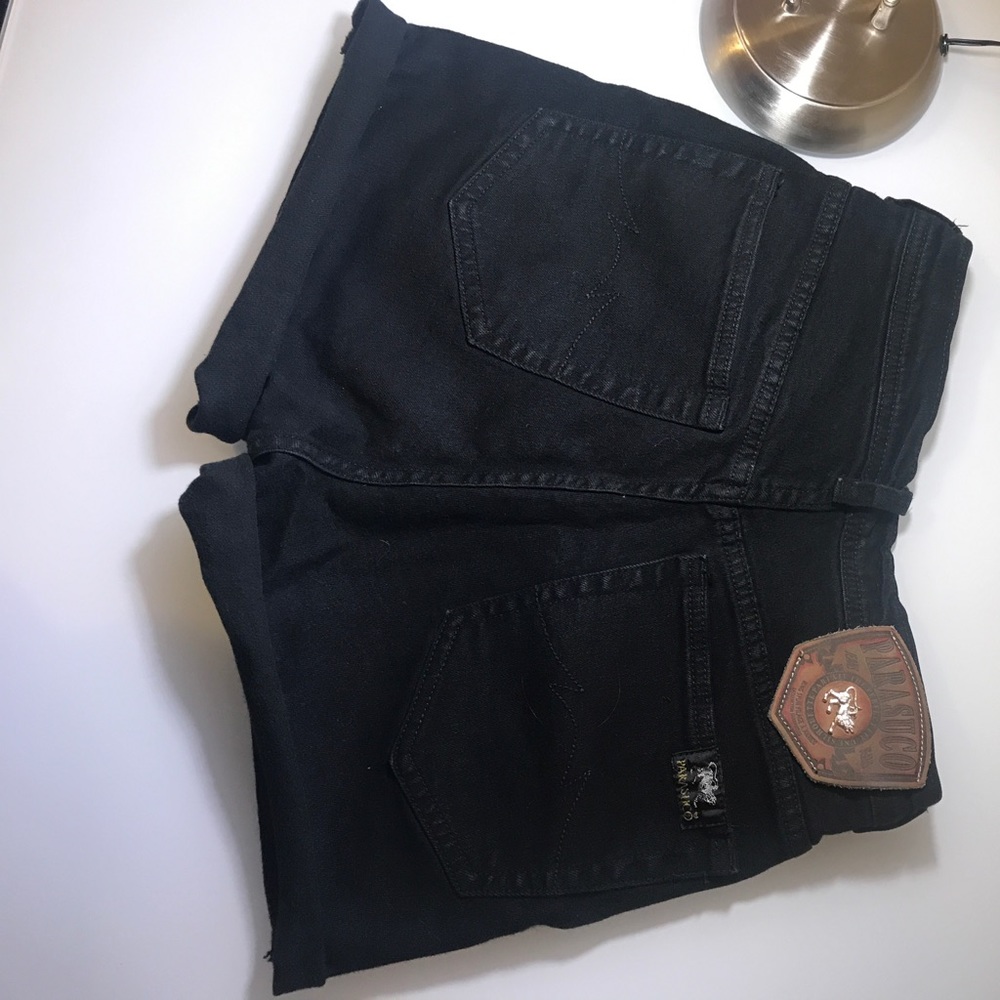 Vintage PARASUCO black high waisted shorts