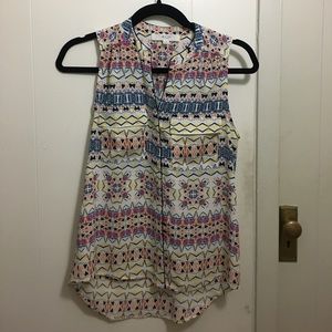 Tribal print tank perfect for work!