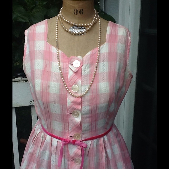 VTG 1950s Pin-Up Party/Day Dress - Picture 2 of 5