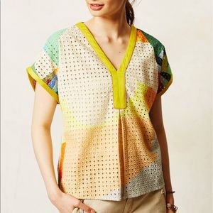 Conditions Apply Eyelet Tee From Anthropologie