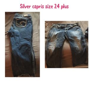 Silver capris