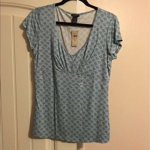 Ann Taylor blouse blue medium NWT