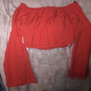 Off the shoulder crop top