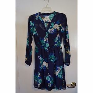 Navy Flower Print Old Navy Dress