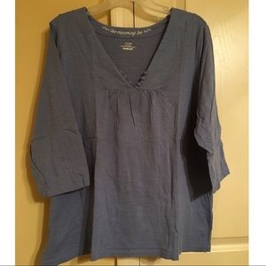 Avenue blue casual top