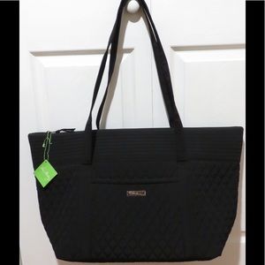 Vera Bradley Black Miller Travel  Bag, NWT