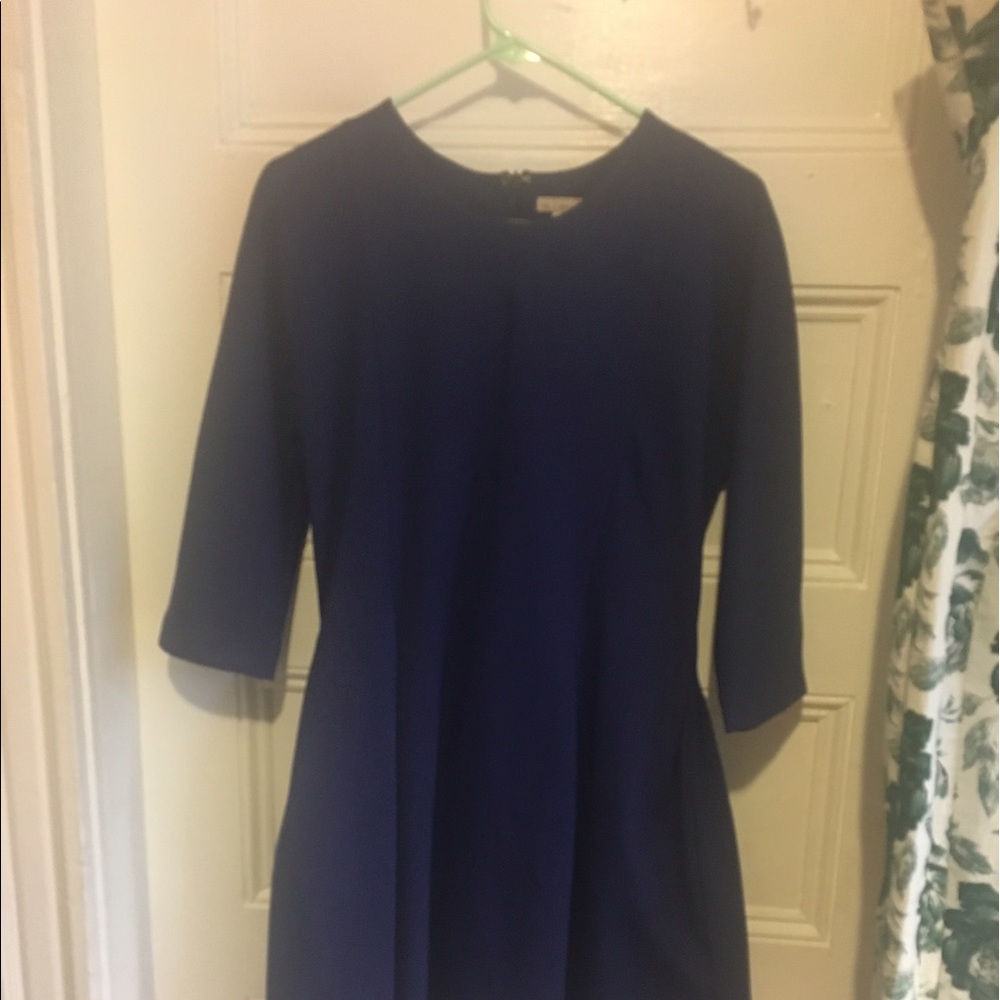 Thick Cotton Gap Blue Tea Dress w/pockets