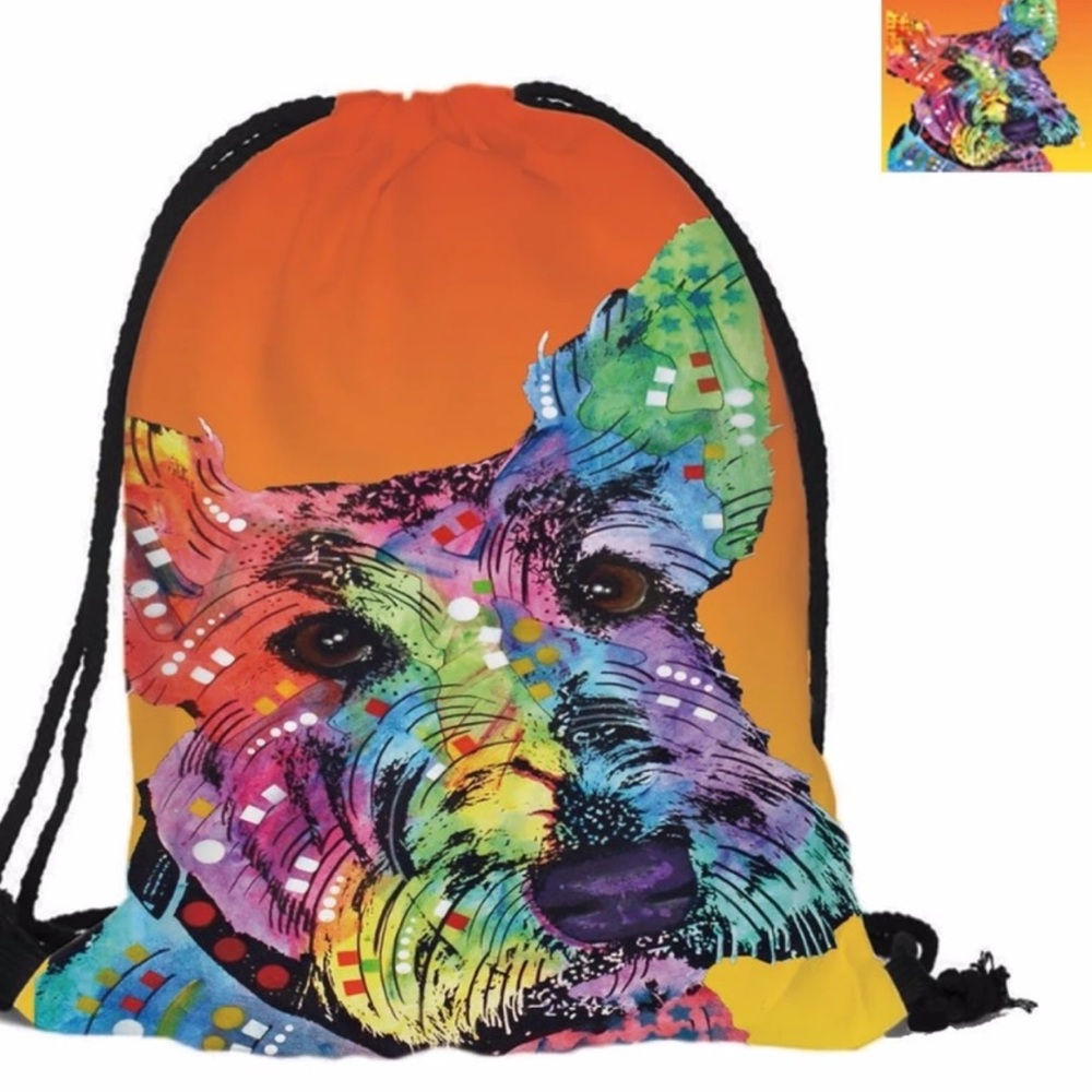 🍷💃Host Pick💃🍷Scottish Terrier Drawstring Bag