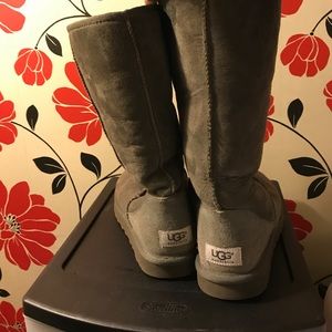 Tall Grey Ugg Boots