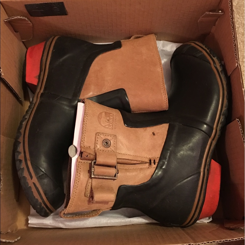 Sorel ankle rain boots