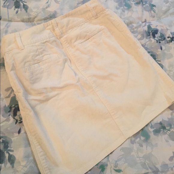 Like new white corduroy J. Crew skirt - Picture 3 of 3