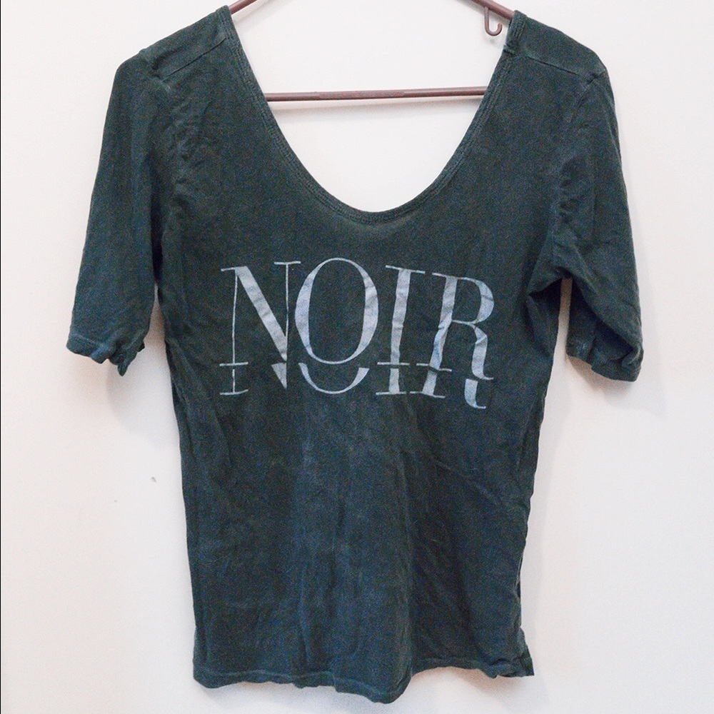 Noir Grey V Neck Shirt