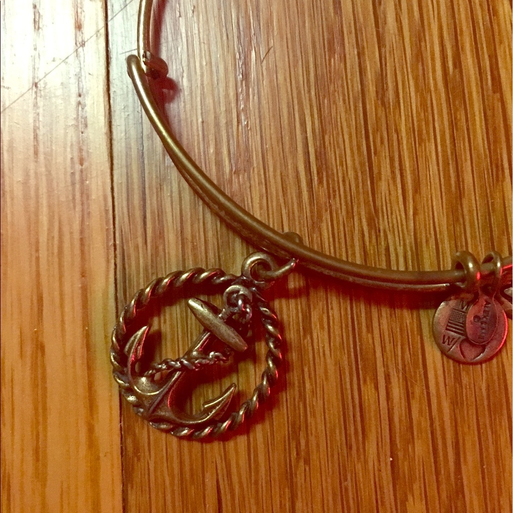 ALEX AND ANI Anchor Charm Bangle