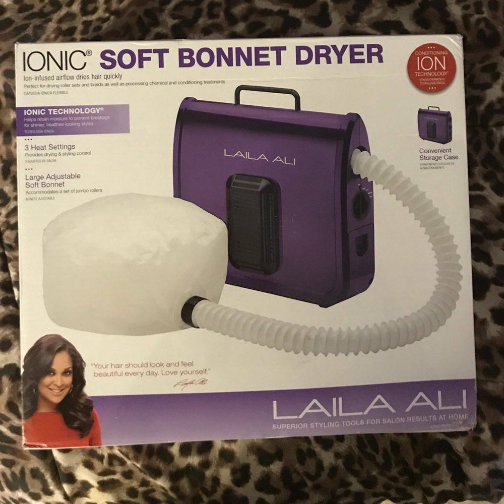 Ionic soft bonnet dryer by Laila Ali