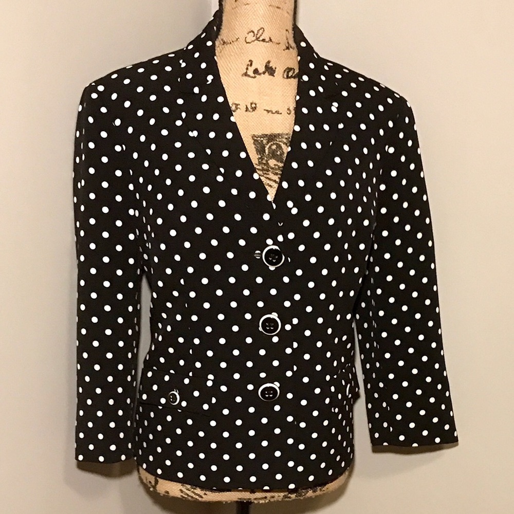 KASPER Blazer 3-Button 3/4 Length Sleeve - Size 12