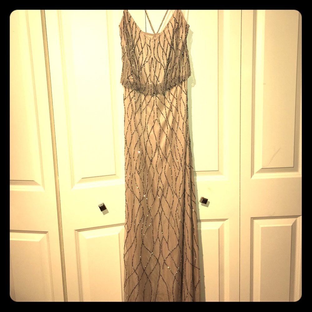 Long beaded gown