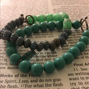 Tribal bracelets set