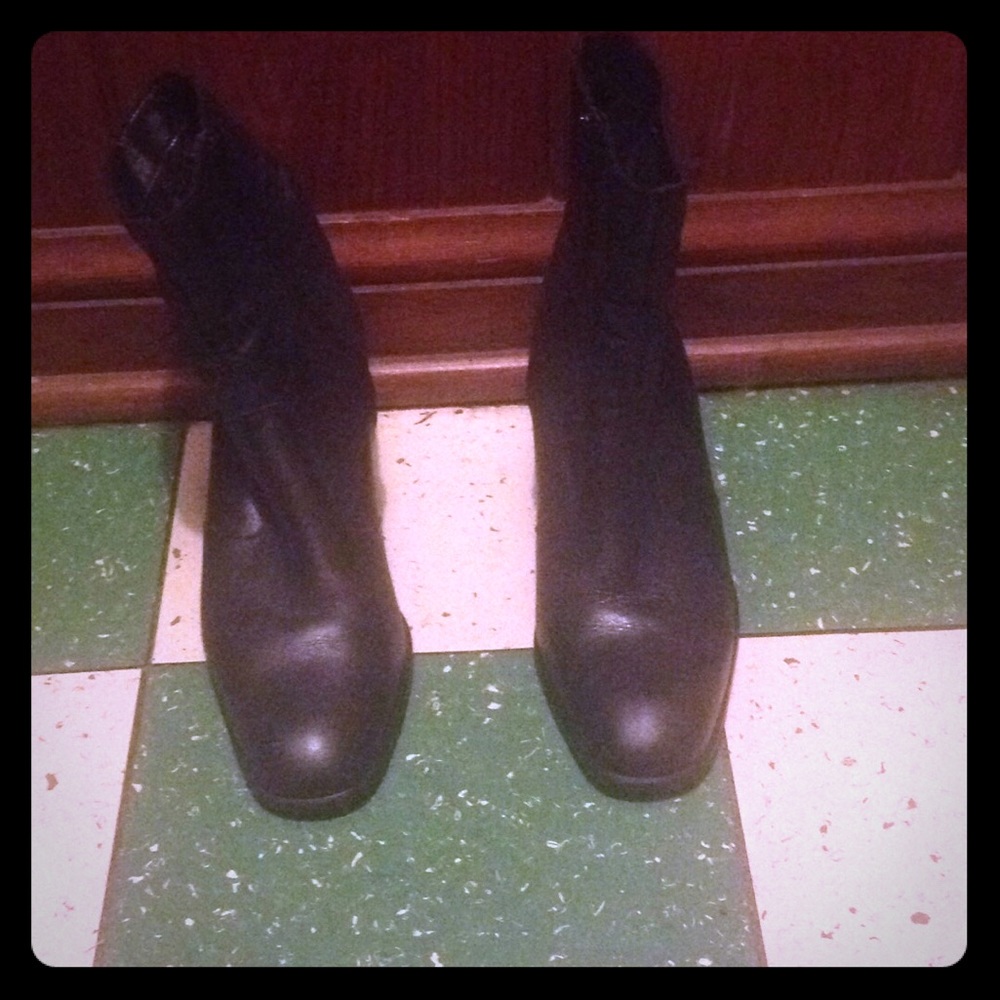 Black ankle boots