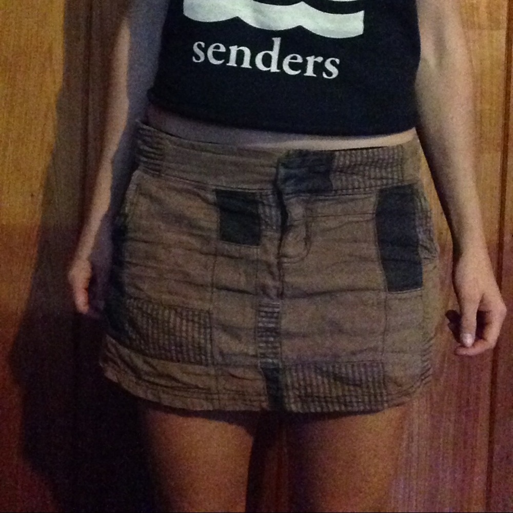 Mossimo supply co. Brown and black skirt