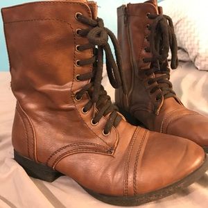 Brown Combat Boots