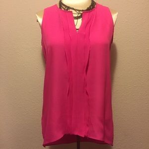 Ruffled Front Long Tank