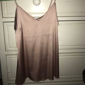 Metallic Rose Gold Tank Top