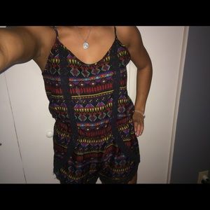 Aztec Print Romper