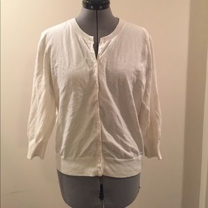 Madison 3/4 sleeve button down cardigan - L/G