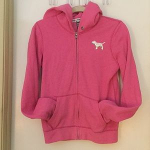pink full-zip