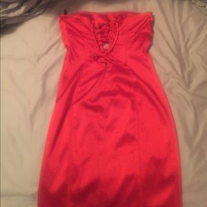 Bebe Corset Satin Dress