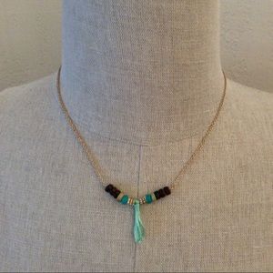 Towne & Reese beaded tassel necklace