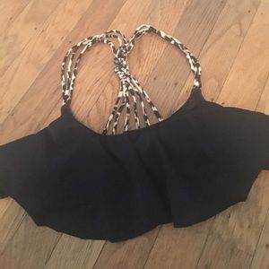 Victoria secret pink flounce bikini top