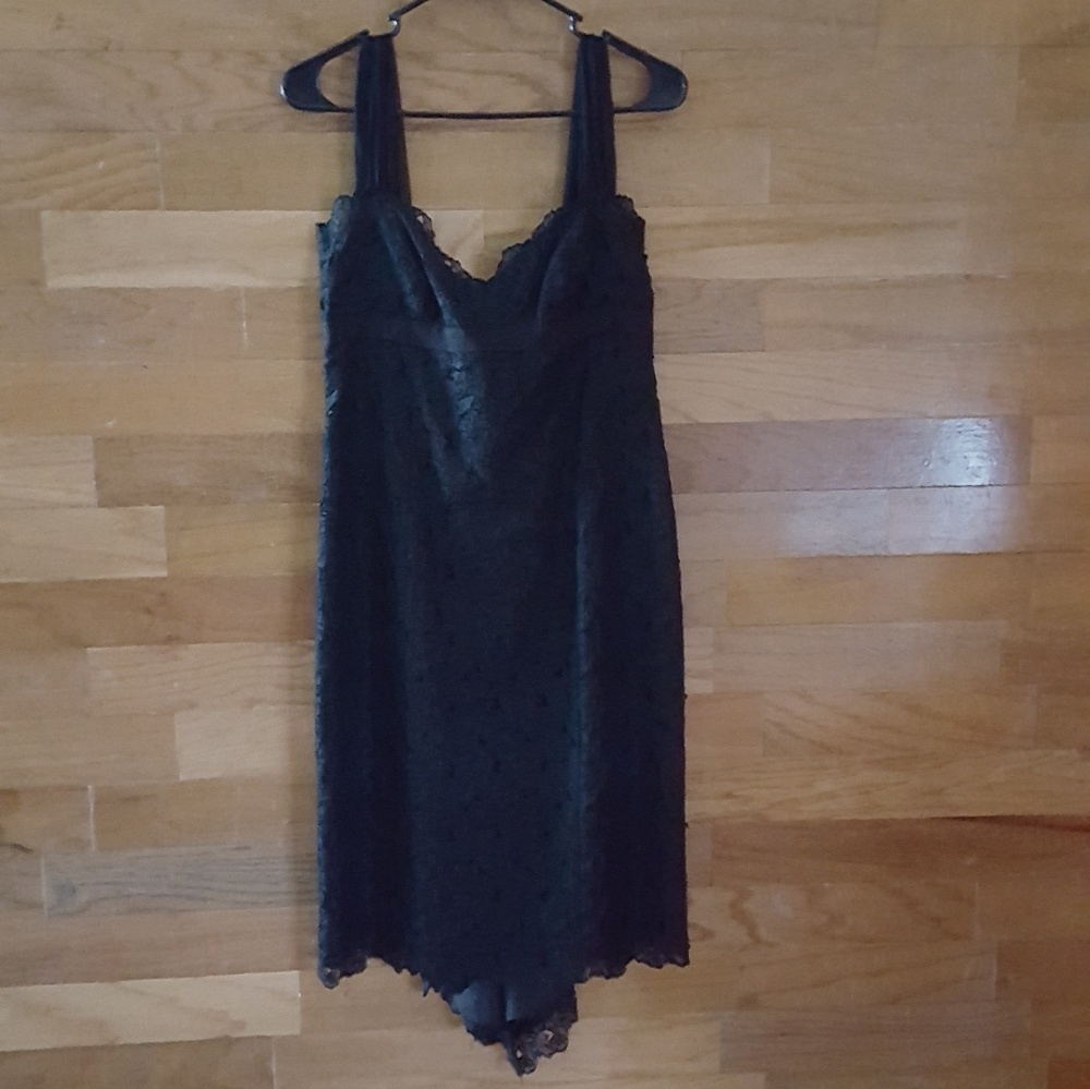 Nicole Miller black silk dress