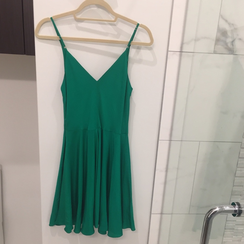 NWT Amanda Uprichard emerald dress