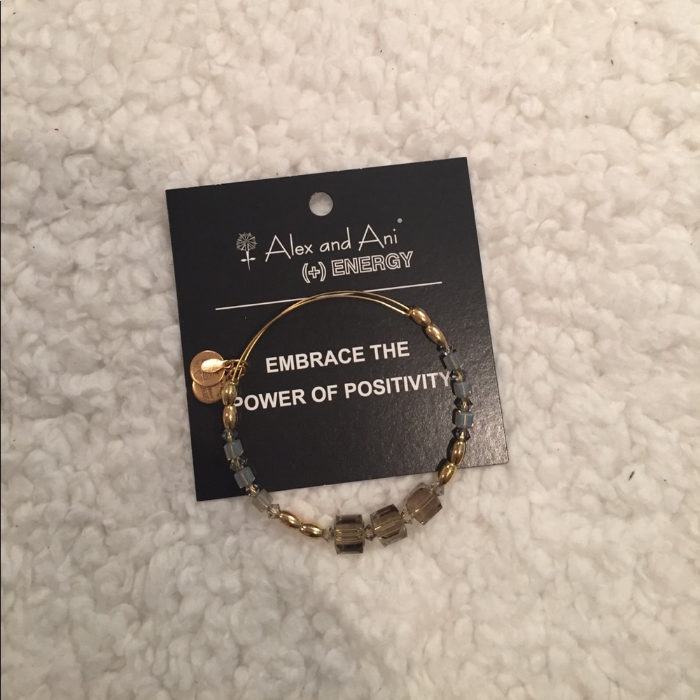 Alex and Ani Beaded Bangle w/ Swarovski Crystals