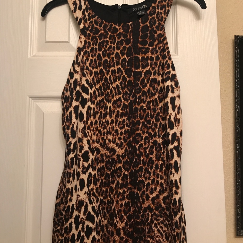Leopard dress from Forever 21. Size M