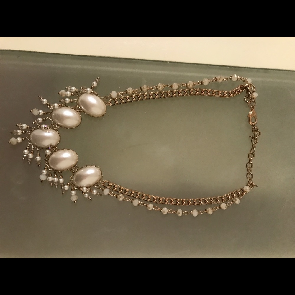 Pearl statement necklace